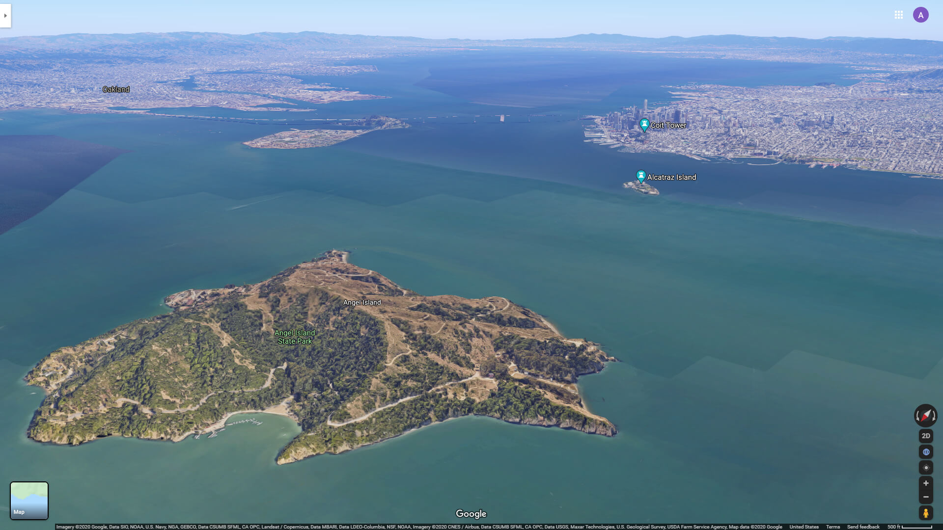 San Francisco et Alcatraz Ile des Angel Ile